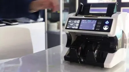 전문 지폐 카운터 상단 로딩 듀얼 시스 돈 탐지기 혼합 값 카운터 현금 돈 빌 카운터