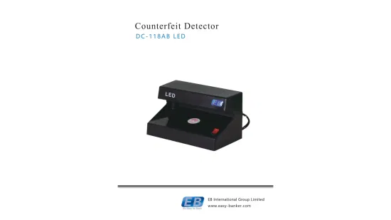 UV 돈 감지기 통화 감지기 지폐 감지기 기계 DC